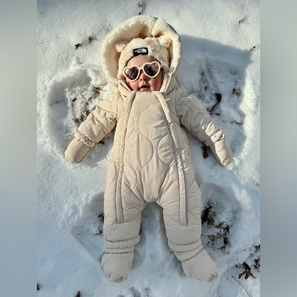 Zara Fleece Lined Quilted Bunting; Ivory